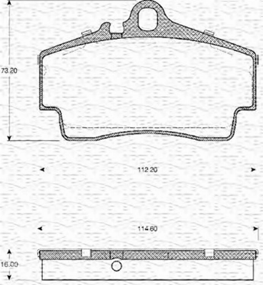 Magneti Marelli 363702161027 - Гальмівні колодки, дискові гальма autocars.com.ua