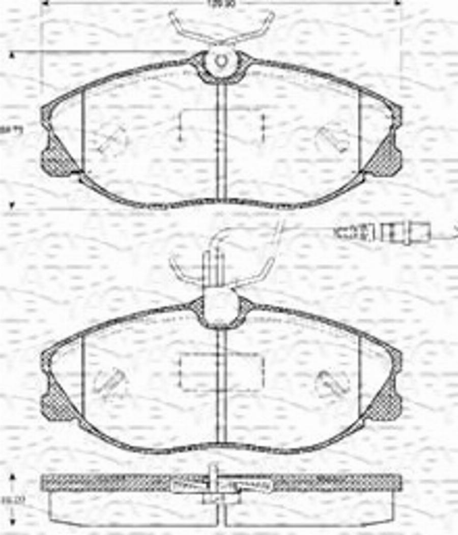 Magneti Marelli 363702161067 - Гальмівні колодки, дискові гальма autocars.com.ua