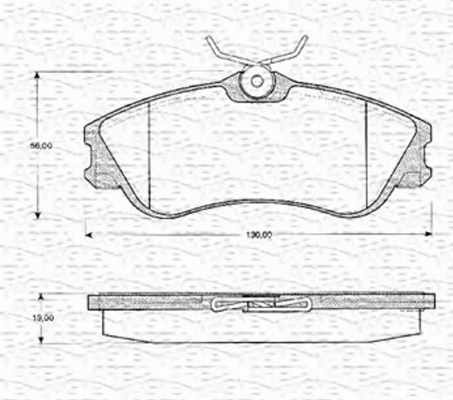 Magneti Marelli 363702161069 - Тормозные колодки, дисковые, комплект autodnr.net