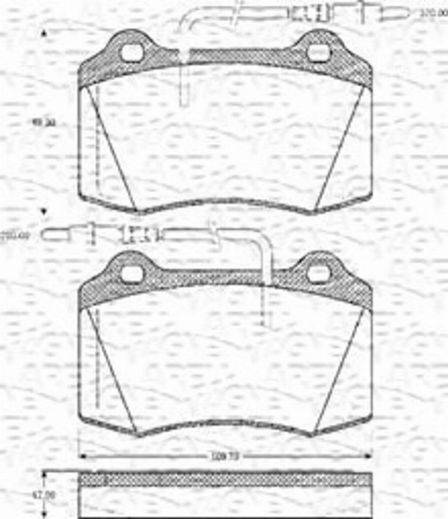 Magneti Marelli 363702161088 - Тормозные колодки, дисковые, комплект avtokuzovplus.com.ua