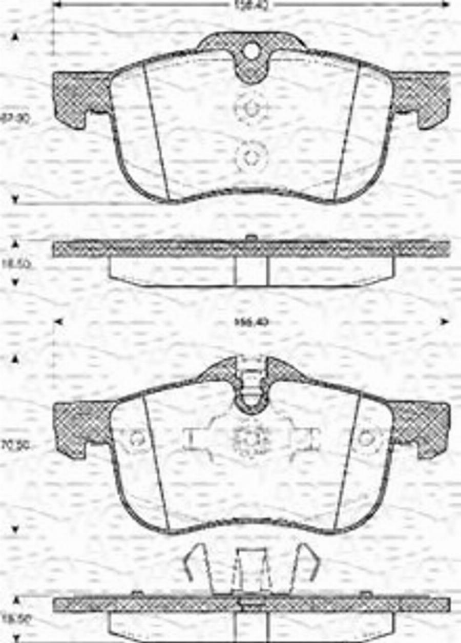 Magneti Marelli 363702161095 - Гальмівні колодки, дискові гальма autocars.com.ua