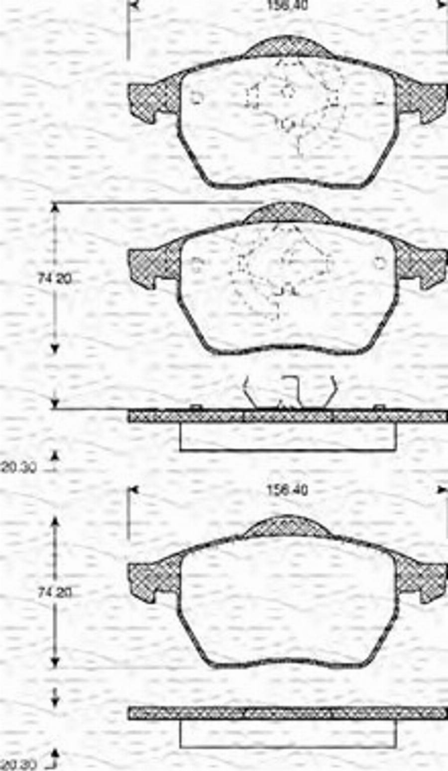 Magneti Marelli 363702161097 - Тормозные колодки, дисковые, комплект autodnr.net