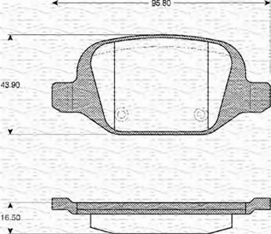 Magneti Marelli 363702161110 - Тормозные колодки, дисковые, комплект avtokuzovplus.com.ua