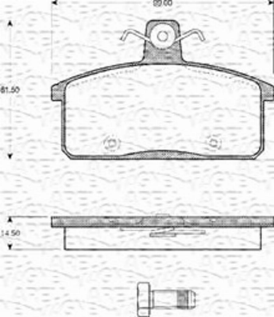 Magneti Marelli 363702161137 - Тормозные колодки, дисковые, комплект avtokuzovplus.com.ua