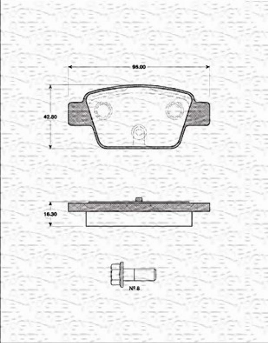 Magneti Marelli 363702161163 - Тормозные колодки, дисковые, комплект autodnr.net