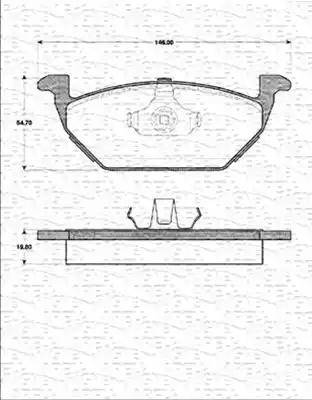 Magneti Marelli 363702161201 - Гальмівні колодки, дискові гальма autocars.com.ua