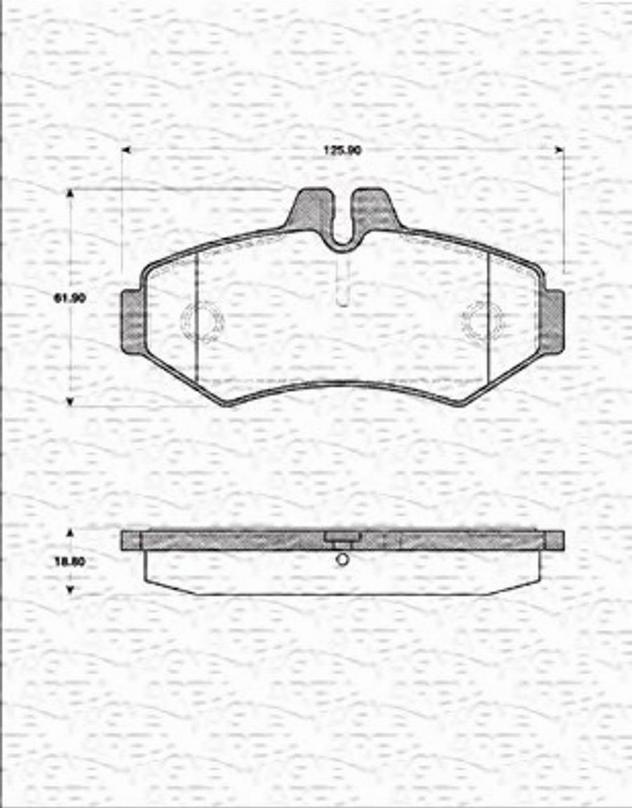 Magneti Marelli 363702161264 - Тормозные колодки, дисковые, комплект autodnr.net