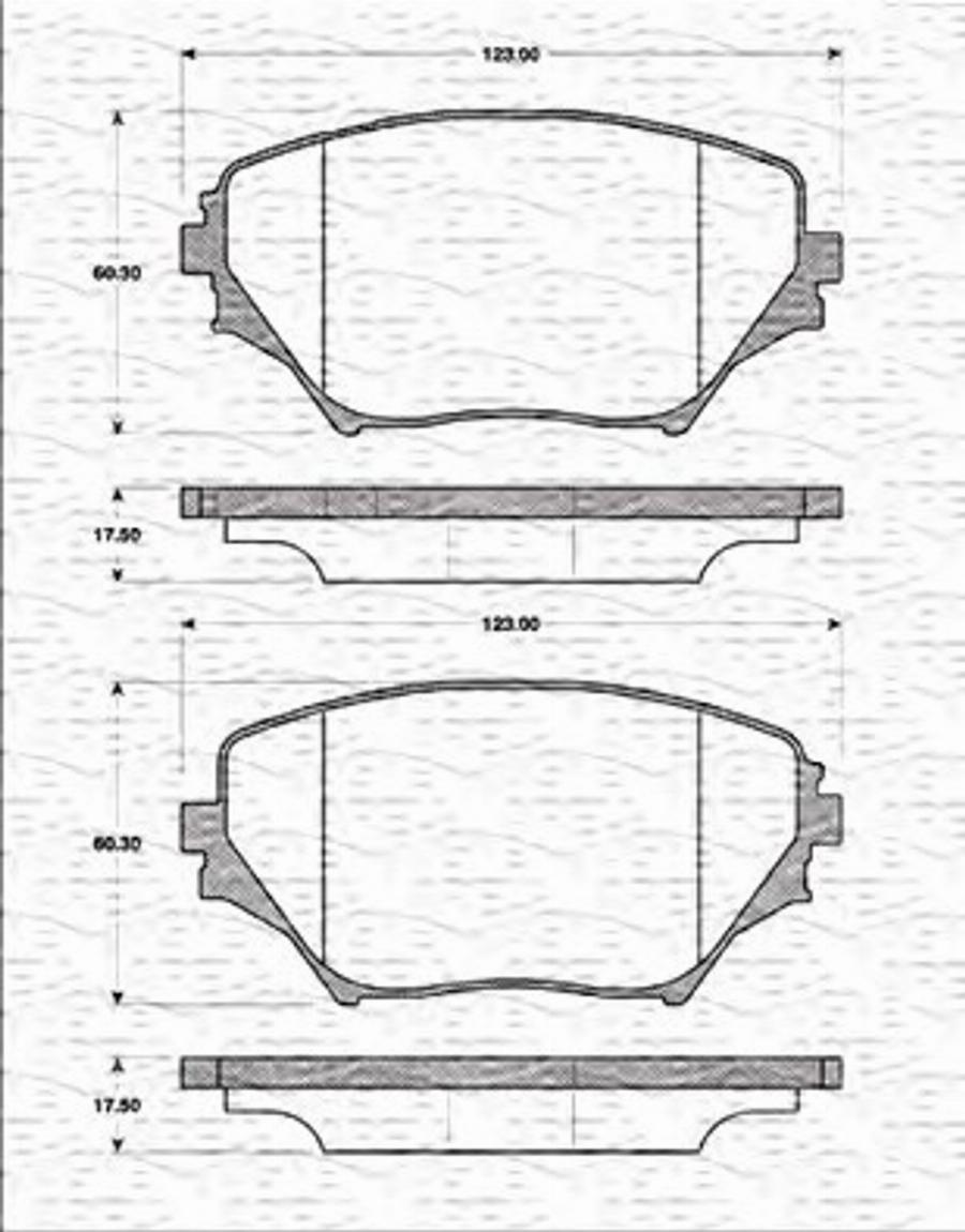 Magneti Marelli 363702161291 - Тормозные колодки, дисковые, комплект autodnr.net