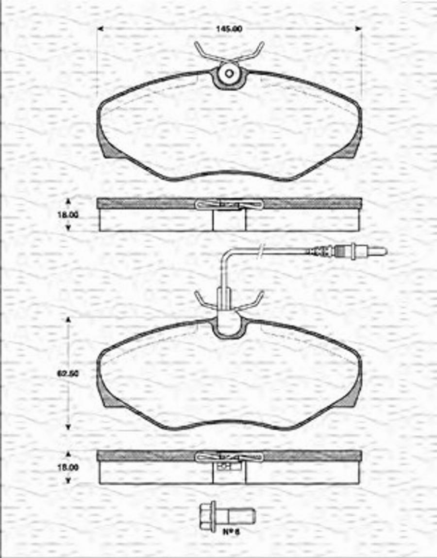 Magneti Marelli 363702161294 - Тормозные колодки, дисковые, комплект autodnr.net