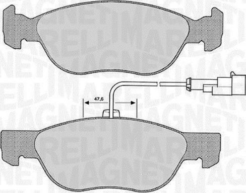 Magneti Marelli 363700201140 - Гальмівні колодки, дискові гальма autocars.com.ua