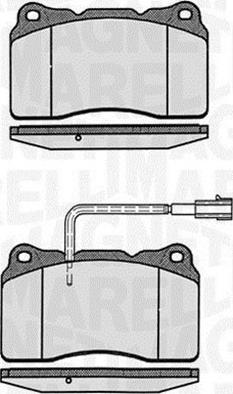 Magneti Marelli 363916060110 - Гальмівні колодки, дискові гальма autocars.com.ua