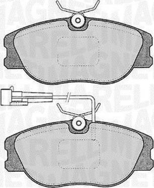 Magneti Marelli 363916060122 - Тормозные колодки, дисковые, комплект autodnr.net