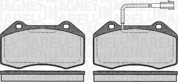Magneti Marelli 363916060127 - Гальмівні колодки, дискові гальма autocars.com.ua