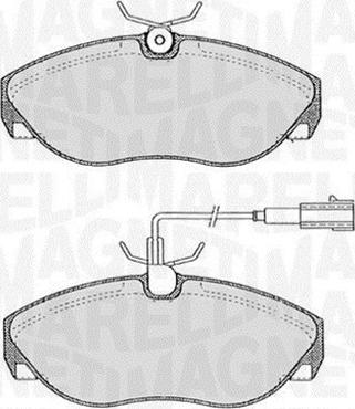 Magneti Marelli 363916060183 - Тормозные колодки, дисковые, комплект avtokuzovplus.com.ua