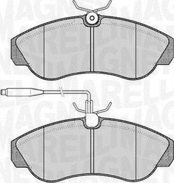 Magneti Marelli 363916060184 - Тормозные колодки, дисковые, комплект avtokuzovplus.com.ua