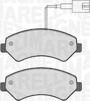 Magneti Marelli 363916060190 - Тормозные колодки, дисковые, комплект autodnr.net