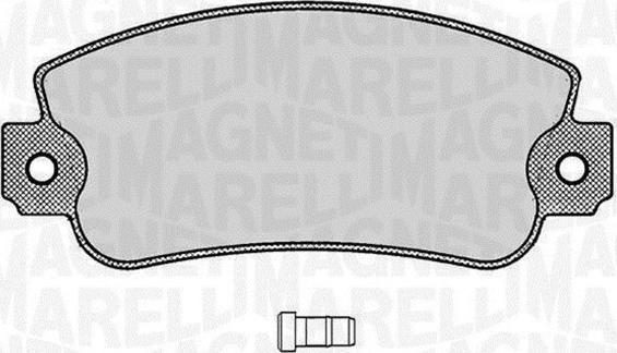 Magneti Marelli 363916060212 - Гальмівні колодки, дискові гальма autocars.com.ua