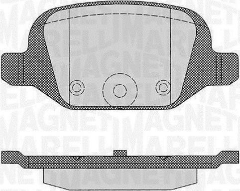 Magneti Marelli 363916060216 - Гальмівні колодки, дискові гальма autocars.com.ua