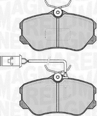 Magneti Marelli 363916060226 - Тормозные колодки, дисковые, комплект avtokuzovplus.com.ua