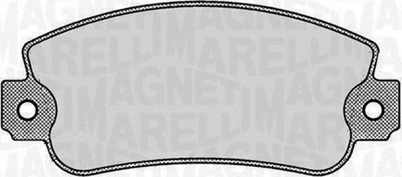 Magneti Marelli 363916060237 - Тормозные колодки, дисковые, комплект autodnr.net
