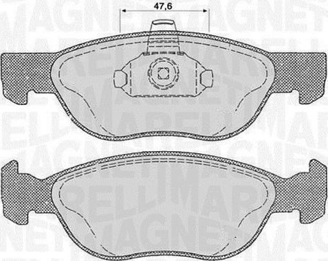 Magneti Marelli 363916060238 - Тормозные колодки, дисковые, комплект avtokuzovplus.com.ua