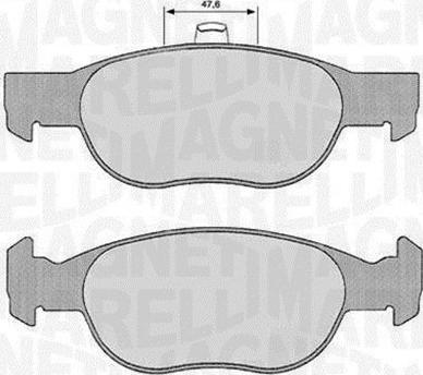 Magneti Marelli 363916060240 - Тормозные колодки, дисковые, комплект avtokuzovplus.com.ua