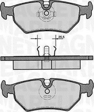 Magneti Marelli 363916060242 - Тормозные колодки, дисковые, комплект avtokuzovplus.com.ua