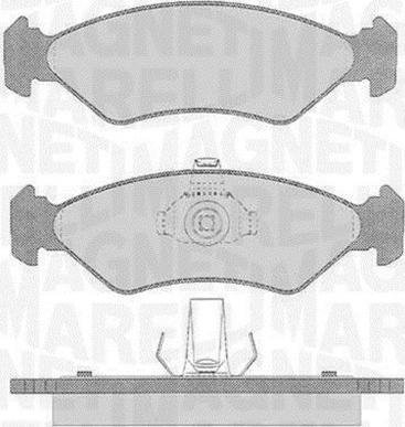 Magneti Marelli 363916060250 - Гальмівні колодки, дискові гальма autocars.com.ua