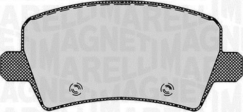 Magneti Marelli 363916060264 - Гальмівні колодки, дискові гальма autocars.com.ua