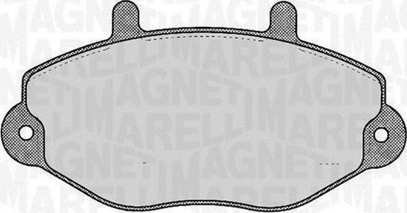 Magneti Marelli 363916060270 - Гальмівні колодки, дискові гальма autocars.com.ua