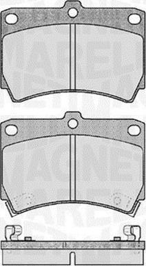 Magneti Marelli 363916060286 - Тормозные колодки, дисковые, комплект autodnr.net