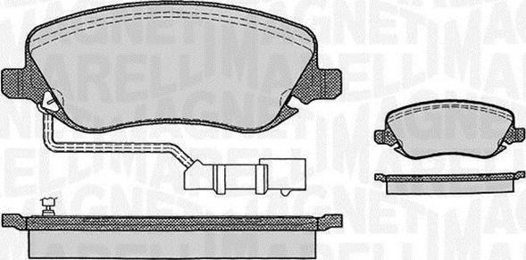 Magneti Marelli 363916060289 - Гальмівні колодки, дискові гальма autocars.com.ua