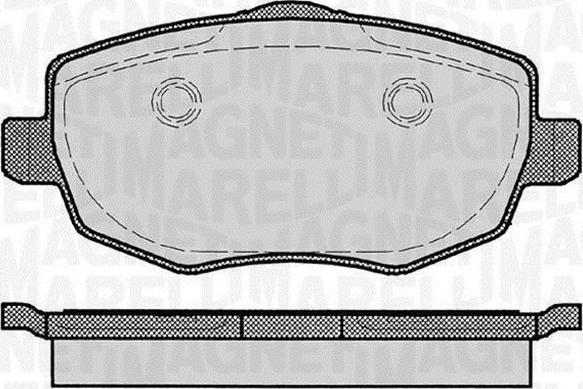 Magneti Marelli 363916060291 - Гальмівні колодки, дискові гальма autocars.com.ua