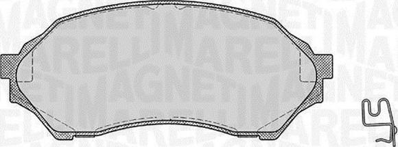 Magneti Marelli 363916060293 - Тормозные колодки, дисковые, комплект avtokuzovplus.com.ua