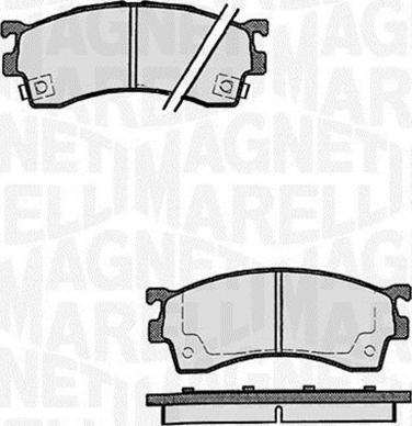 Magneti Marelli 363916060296 - Тормозные колодки, дисковые, комплект autodnr.net