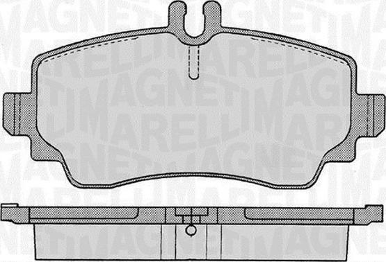 Magneti Marelli 363916060301 - Гальмівні колодки, дискові гальма autocars.com.ua