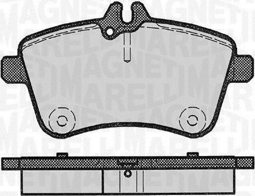 Magneti Marelli 363916060302 - Гальмівні колодки, дискові гальма autocars.com.ua