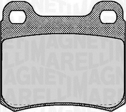 Magneti Marelli 363916060304 - Тормозные колодки, дисковые, комплект autodnr.net