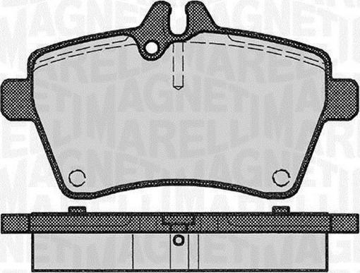 Magneti Marelli 363916060309 - Тормозные колодки, дисковые, комплект avtokuzovplus.com.ua