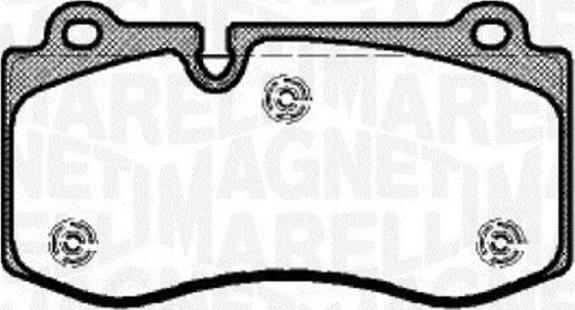 Magneti Marelli 363916060317 - Тормозные колодки, дисковые, комплект autodnr.net