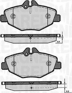 Magneti Marelli 363916060318 - Тормозные колодки, дисковые, комплект avtokuzovplus.com.ua