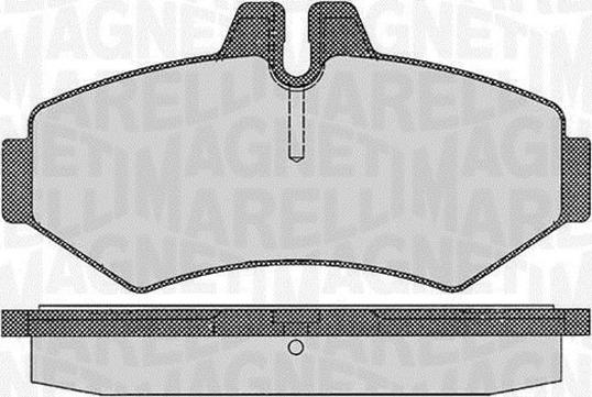 Magneti Marelli 363916060319 - Гальмівні колодки, дискові гальма autocars.com.ua