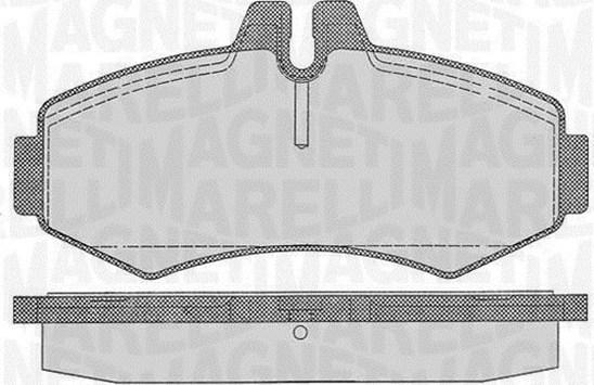 Magneti Marelli 363916060327 - Тормозные колодки, дисковые, комплект autodnr.net