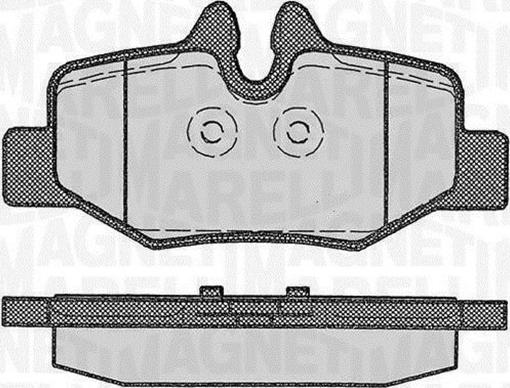 Magneti Marelli 363916060330 - Тормозные колодки, дисковые, комплект avtokuzovplus.com.ua