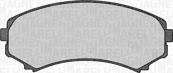 Magneti Marelli 363916060342 - Тормозные колодки, дисковые, комплект avtokuzovplus.com.ua