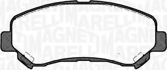Magneti Marelli 363916060351 - Тормозные колодки, дисковые, комплект autodnr.net