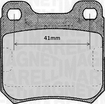 Magneti Marelli 363916060367 - Гальмівні колодки, дискові гальма autocars.com.ua