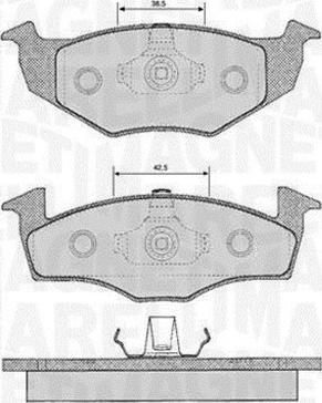 Magneti Marelli 363916060391 - Тормозные колодки, дисковые, комплект avtokuzovplus.com.ua