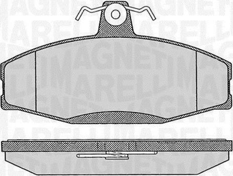 Magneti Marelli 363916060397 - Тормозные колодки, дисковые, комплект autodnr.net