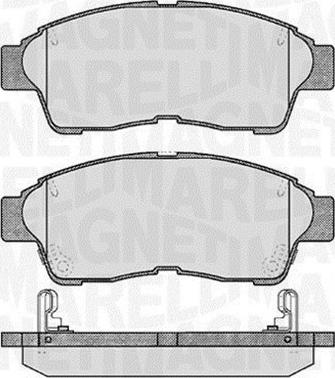 Magneti Marelli 363916060406 - Гальмівні колодки, дискові гальма autocars.com.ua